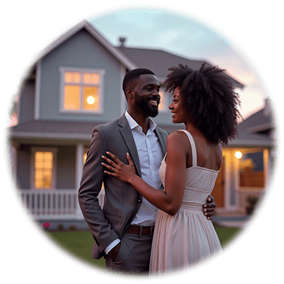 Family with New Home